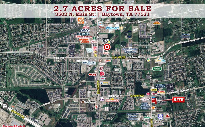 Pictures of Land property located at 3502 N. Main Street, Baytown, TX 77521 for sales - image #1