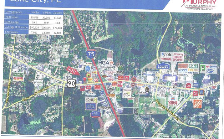 Pictures of Land property located at 75 U.S. 90, Lake City, FL 32055 for sales - image #1