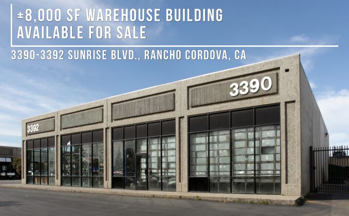 Pictures of Industrial property located at 3390-3392 Sunrise Blvd., Rancho Cordova, CA 95742 for sales - image #1