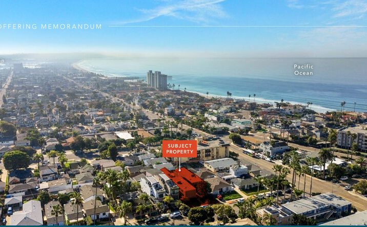 Pictures of Multifamily property located at 827-833 Opal Street, San Diego, CA 92109 for sales - image #1
