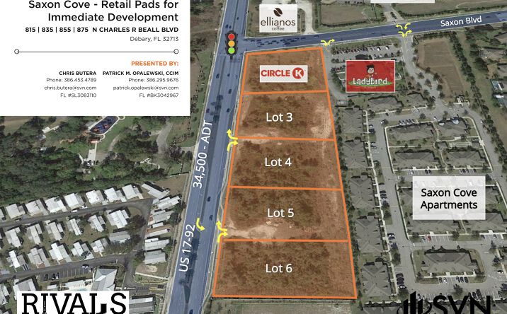 Pictures of Retail, Office, Land property located at 815 N Charles R Beall Blvd, Debary, FL 32713, 835 N Charles R Beall Blvd, Debary, FL 32713, 855 N Charles R Beall Blvd, Debary, FL 32713, 875 N Charles R Beall Blvd, Debary, FL 32713 for sales - image #1