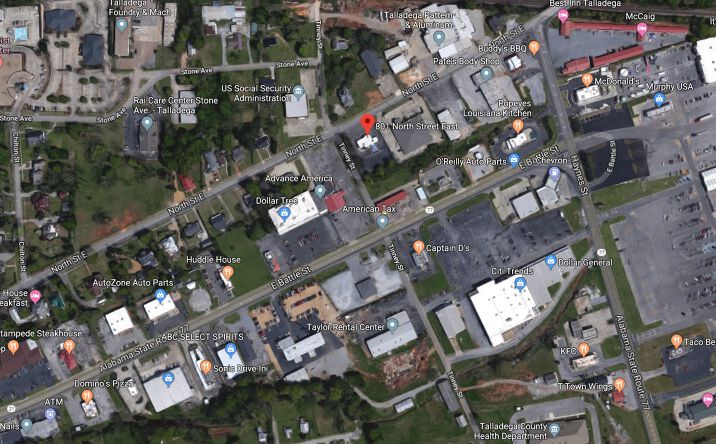 Pictures of Retail property located at 801 North St E, Talladega, AL 35160 for comps - image #1