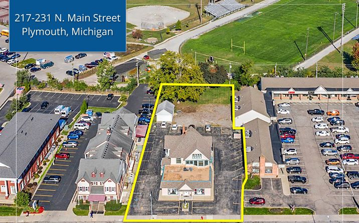 Pictures of Retail, Office, Mixed Use property located at 217-231 N. Main Street, Plymouth, MI 02368-4635 for sales - image #1