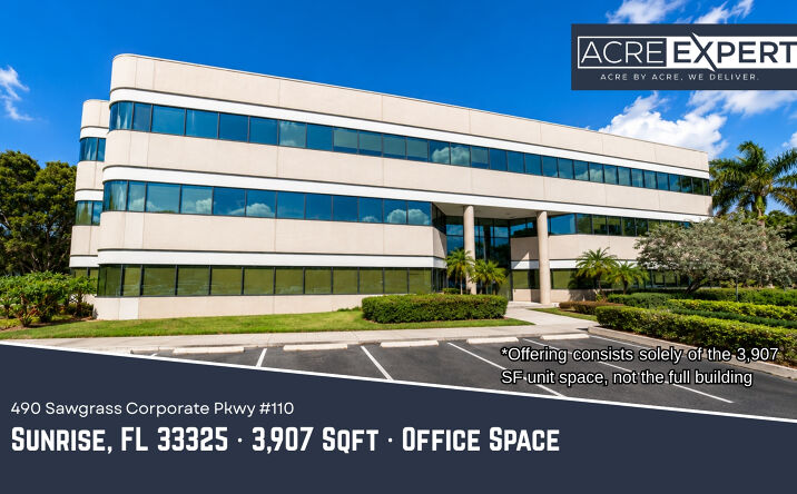 Pictures of Office property located at 490 Sawgrass Corporate Parkway, Sunrise, FL 33325 for sales - image #1