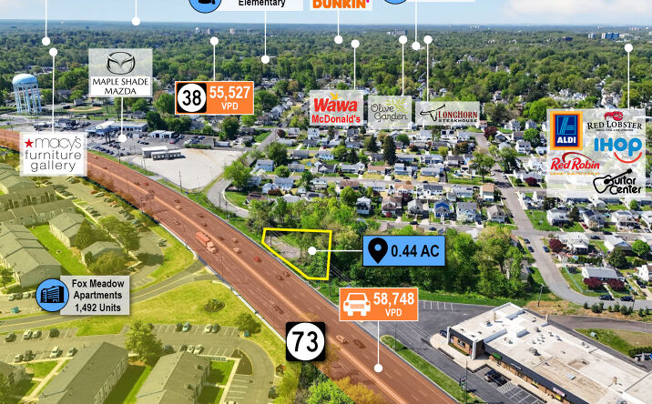 Pictures of Land property located at 2937 New Jersey 73, Maple Shade, NJ 08052 for sales - image #1