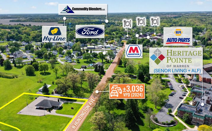 Pictures of Retail, Office property located at 824 HUNTINGTON AVE, WARREN, IN 46792-9277 for sales - image #1