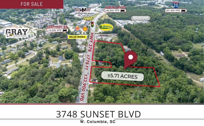 Pictures of Land property located at 3748 Sunset Blvd, West Columbia, SC 29169 for sales - image #1