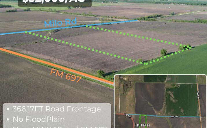 Pictures of Land property located at Milo Rd, Whitewright, TX 75491 for sales - image #1