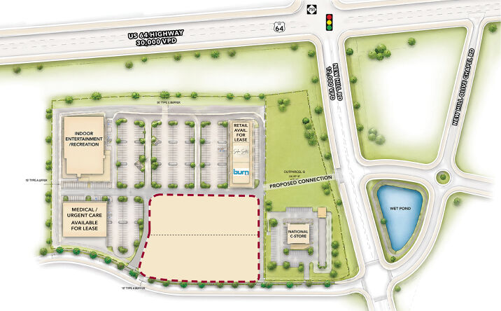 Pictures of Retail, Land property located at 44 New Hill Road, Apex, NC 27502 for sales - image #1