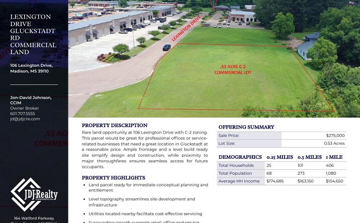 Pictures of Land property located at 106 Lexington Drive, Madison, MS 39110 for sales - image #1