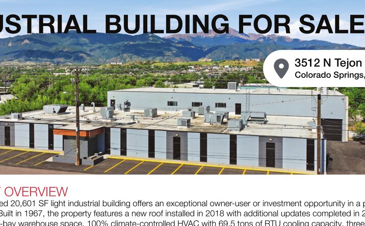 Pictures of Industrial property located at 3512 N Tejon St., Colorado Springs, CO 80907 for sales - image #1