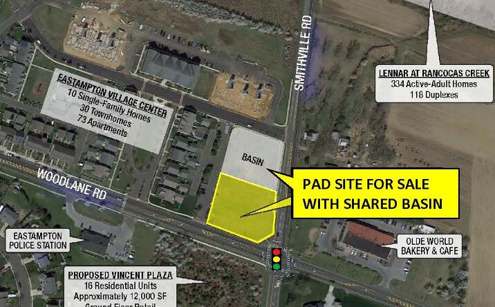 Pictures of Retail, Office, Land property located at Smithville Road & Woodlane Road, Eastampton Township, NJ 08060 for sales - image #1