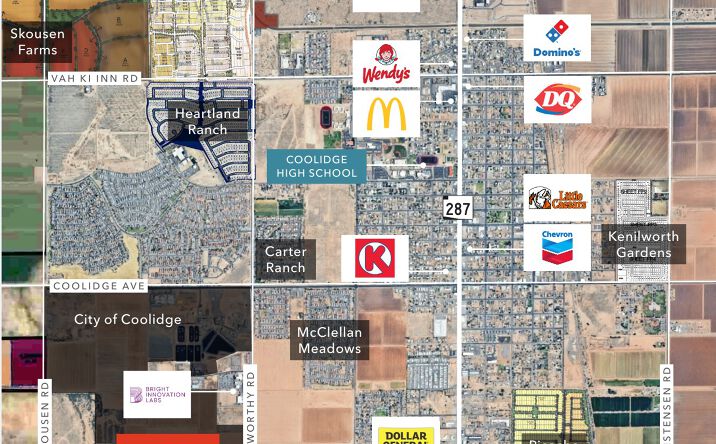 Pictures of Multifamily, Mobile Home Park property located at Kenworthy Rd & Martin Rd, Coolidge, AZ 85128 for sales - image #1