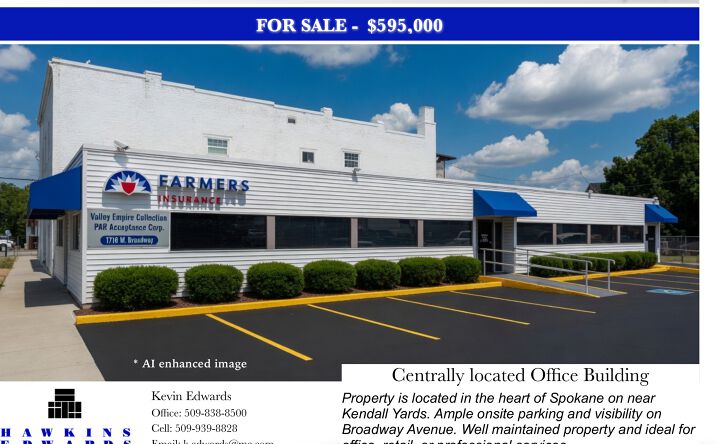 Pictures of Office, Retail property located at 1718 West Broadway Avenue, Spokane, WA 99201 for sales - image #1