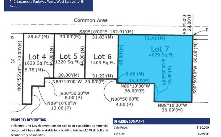 Pictures of Office, Land property located at 142 Sagamore Parkway West, West Lafayette, IN 47906 for sales - image #1