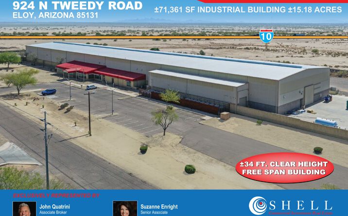 Pictures of Industrial property located at 924 N Tweedy Road, Eloy, AZ 85131 for sales - image #1