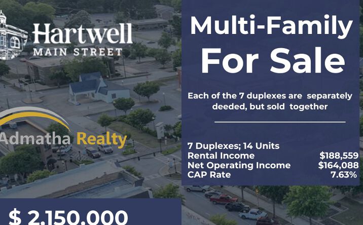 Pictures of Multifamily property located at Maret Street, Hartwell, GA 30643 for sales - image #1
