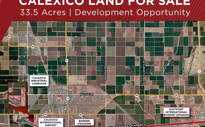 Pictures of Industrial, Land property located at 33.5 Acres Land, Calexico, CA 92231 for sales - image #1