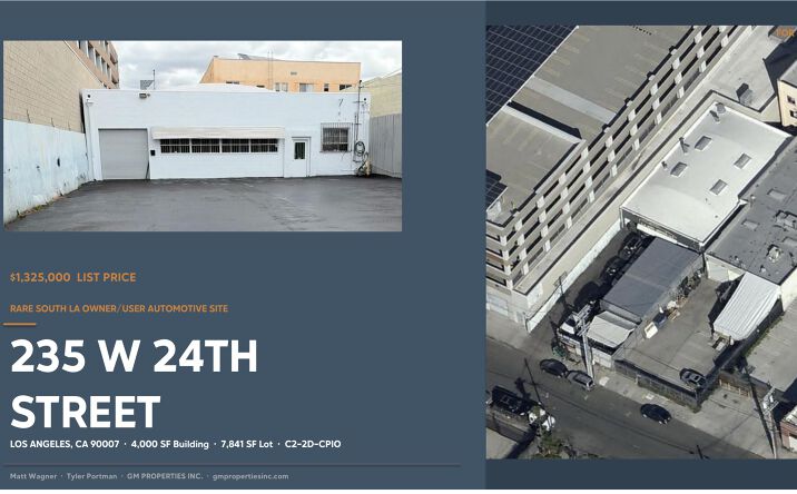 Pictures of Retail property located at 235 W 24th Street, Los Angeles, CA 90007 for sales - image #1