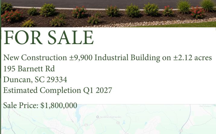 Pictures of Industrial property located at 195 Barnett Rd, Duncan, SC 29334 for sales - image #1
