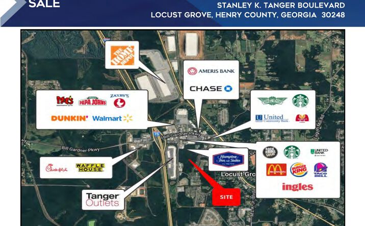Pictures of Land property located at Stanley K. Tanger Boulevard, Locust Grove, GA 30248 for sales - image #1