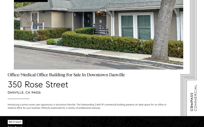 Pictures of Office property located at 350 Rose Street, Danville, CA 94526 for sales - image #1