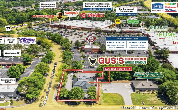 Pictures of Retail property located at 3100 Forest Hill Irene Road, Germantown, TN 38138 for sales - image #1