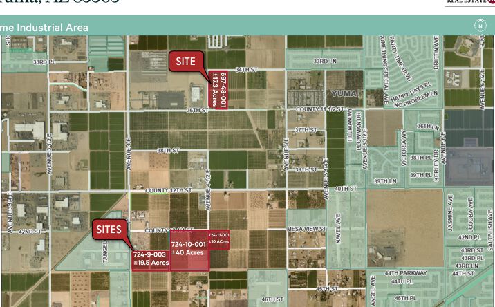 Pictures of Land property located at Avenue 4E, Yuma, AZ 85364 for sales - image #1