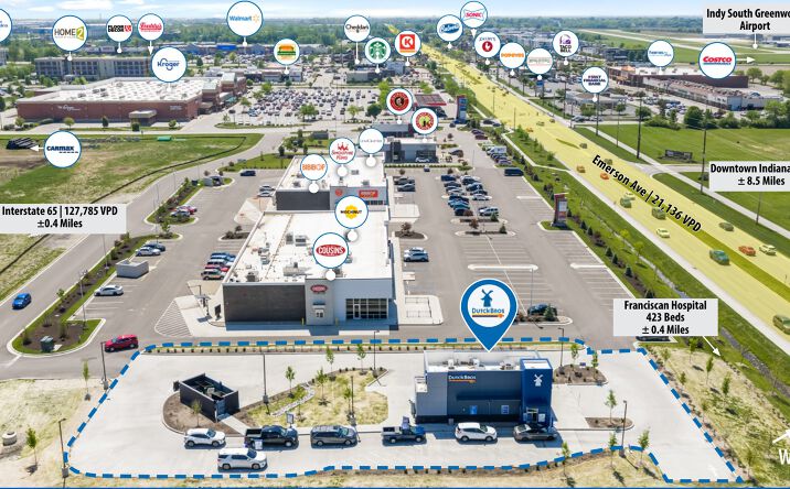 Pictures of Retail property located at 8525 S Emerson Avenue, Indianapolis, IN 46237 for sales - image #1