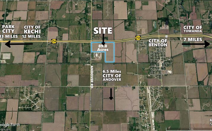 Pictures of Land property located at K-254 & Andover Rd, Andover, KS 67017 for sales - image #1