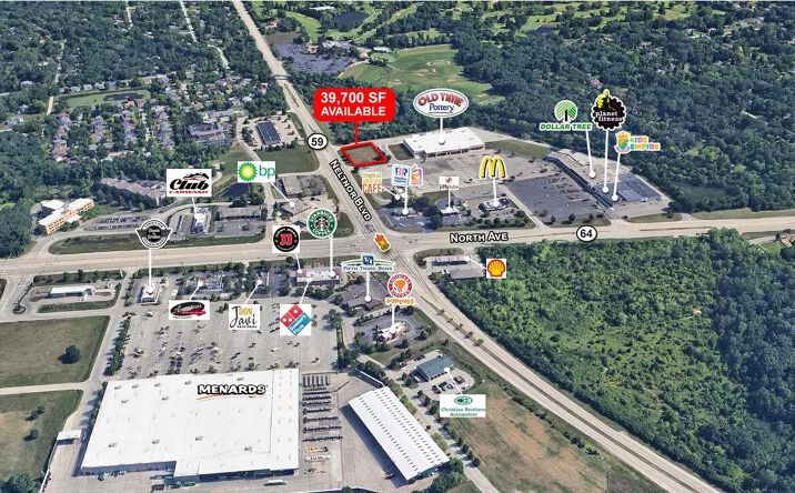 Pictures of Retail, Land property located at NEC Route 64, West Chicago, IL 60185 for sales - image #1