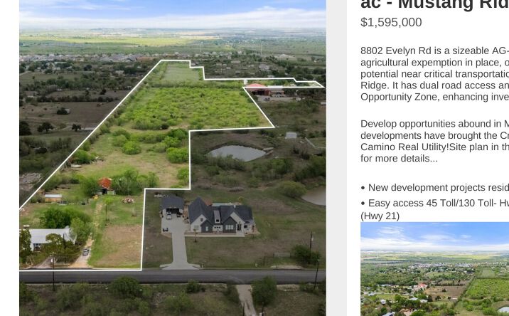 Pictures of Land property located at 8802 Evelyn Rd, Buda, TX 78610 for sales - image #1