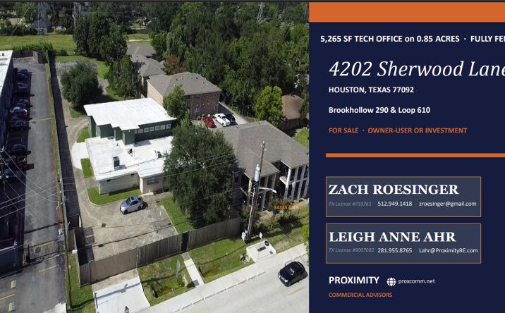 Pictures of Office property located at 4202 Sherwood Lane, Houston, TX 77092 for sales - image #1