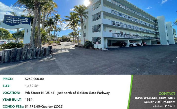 Pictures of Office property located at 2335 9th St N, Unit 404, Naples, FL 34103 for sales - image #1