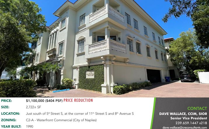Pictures of Office property located at 750 11th Street S, Unit A-1, Naples, FL 34102 for sales - image #1