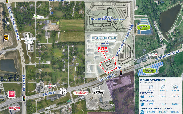 NWC of Main St. and Raceway Rd., Plainfield