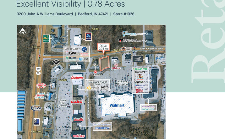 Pictures of Land property located at 3200 John Williams Boulevard, Bedford, IN 47421 for sales - image #1