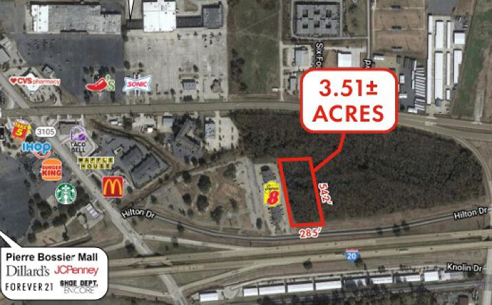 Pictures of Land property located at 3000 Block of Hilton Drive, Bossier City, LA 71111 for sales - image #1