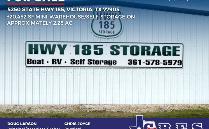 Pictures of Industrial, Self Storage property located at 5250 State Hwy 185, Victoria, TX 77905 for sales - image #1