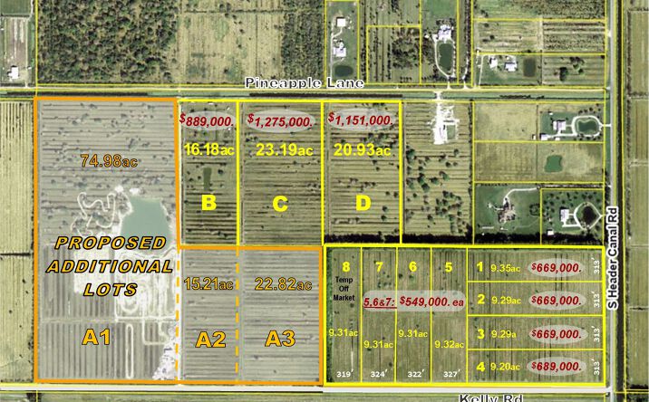 Pictures of Land property located at S. Header Canal Rd, Fort Pierce, FL 34945, Kelly Rd, Fort Pierce, FL 34945, Pineapple Lane, Fort Pierce, FL 34945 for sales - image #1