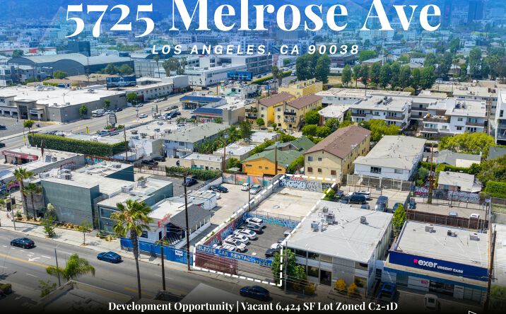 Pictures of Multifamily, Office, Land property located at 5725 Melrose Ave, Los Angeles, CA 90038 for sales - image #1