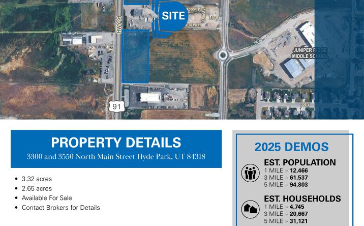 Pictures of Land property located at 3300 North Main Street, Hyde Park, UT 84318, 3550 North Main Street, Hyde Park, UT 84318 for sales - image #1