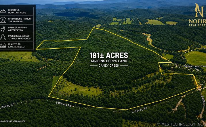 Pictures of Land property located at Welling Road, Welling, OK 74471 for sales - image #1