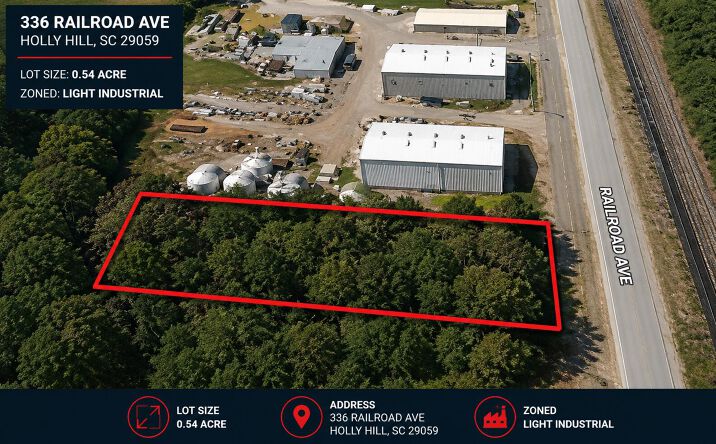 Pictures of Land, Industrial property located at 336 Railroad Avenue, Holly Hill, SC 29059 for sales - image #1