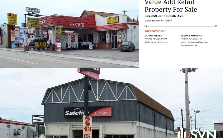 Pictures of Retail property located at 855-859 Jefferson Ave, Washington, PA 15301 for sales - image #1