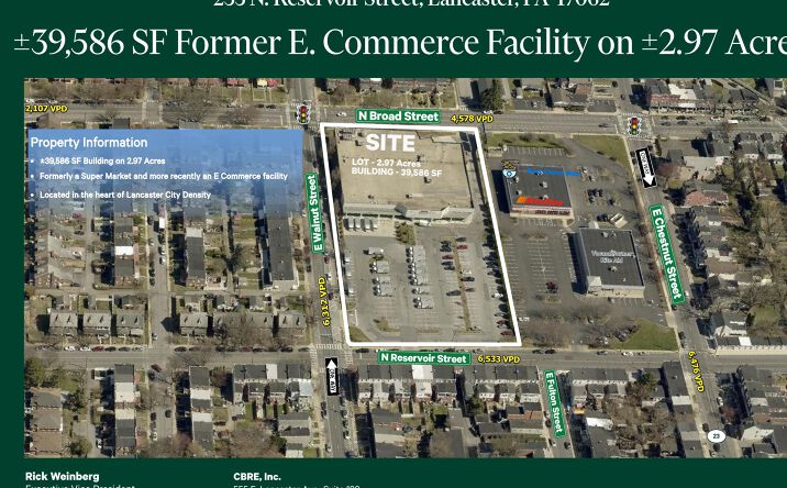 Pictures of Retail, Mixed Use, Special Purpose property located at 235 N. Reservoir Street, Lancaster, PA 17062 for sales - image #1