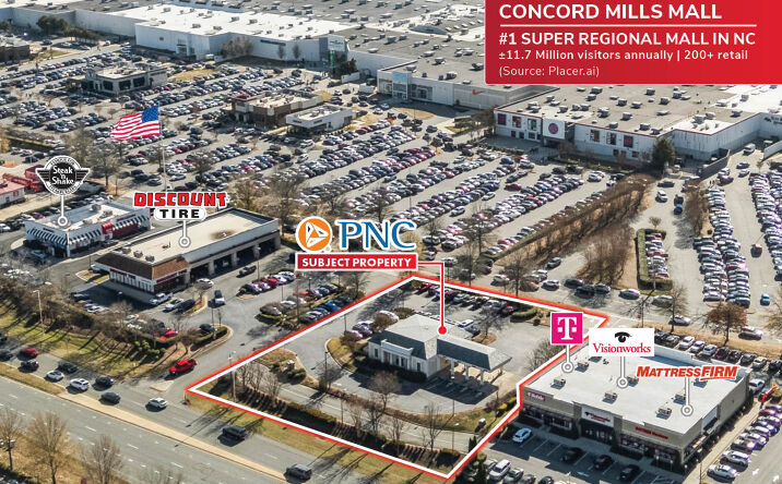 Pictures of Retail property located at 8541 Concord Mills Boulevard, Concord, NC 28027 for sales - image #1