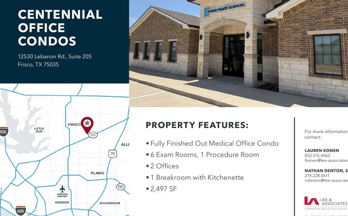 Pictures of Office property located at 12530 Lebanon Rd., Suite 205, Frisco, TX 75035 for sales - image #1