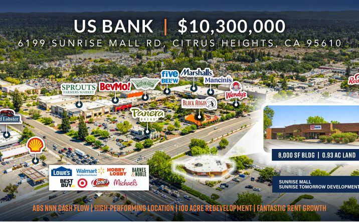 Pictures of Retail property located at 6199 Sunrise Mall Rd, Citrus Heights, CA 95610 for sales - image #1