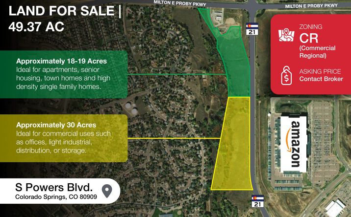 Pictures of Land property located at S Powers Blvd., Colorado Springs, CO 80909 for sales - image #1